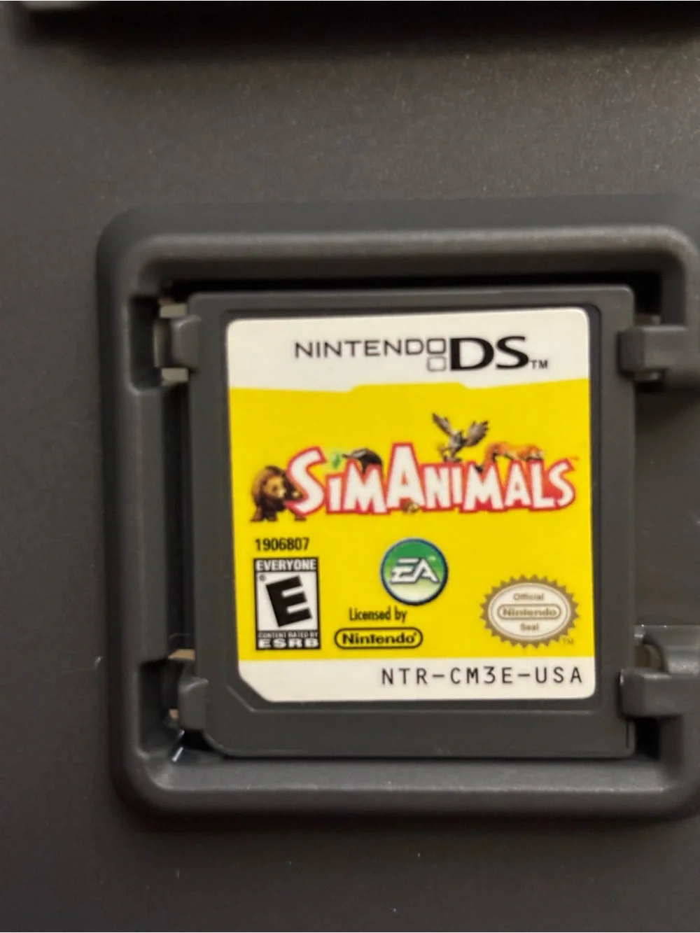 Nintendo DS SimAnimals Game Cartridge - Yellow Label